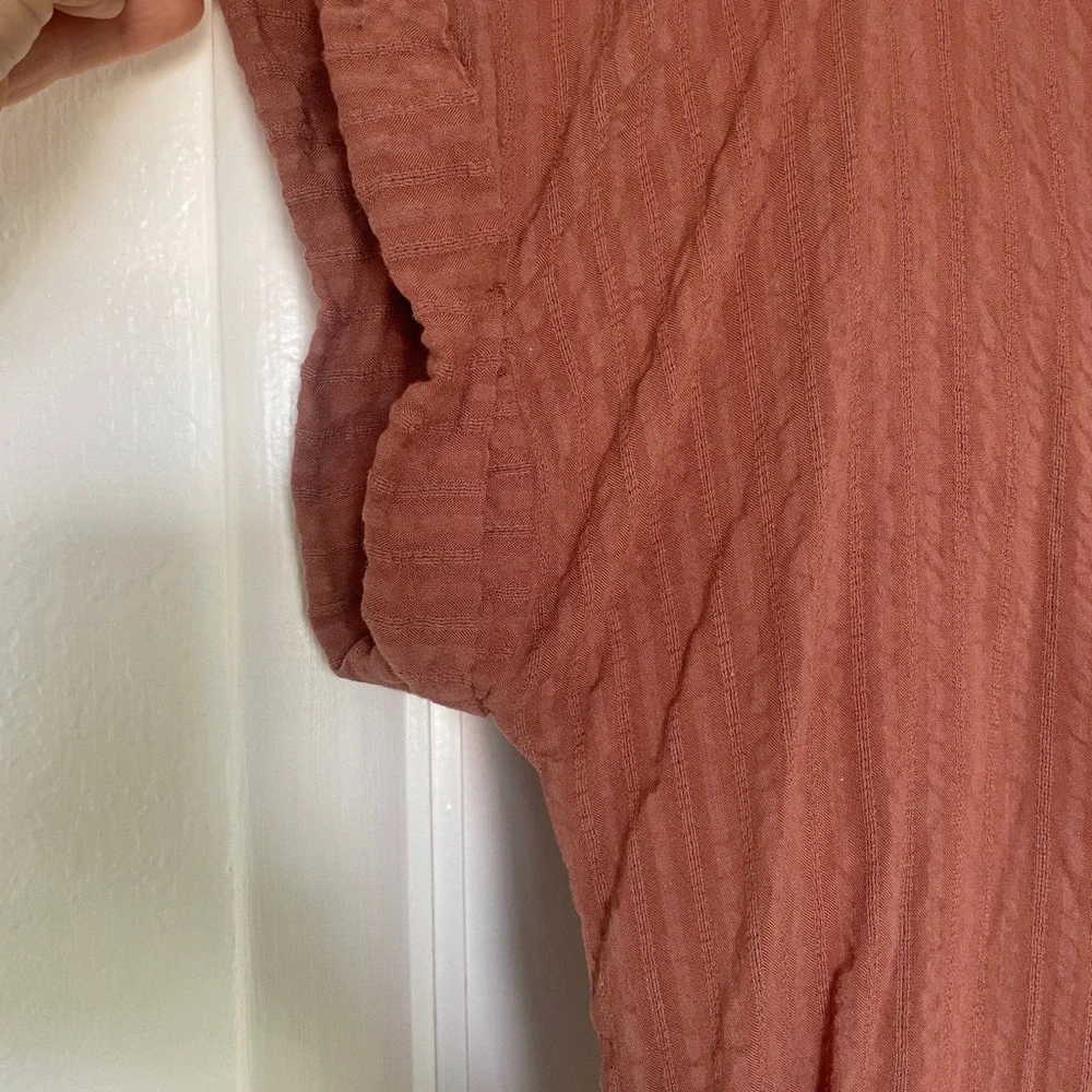 Women's Rust Button-Up Top - Picture 2 of 6